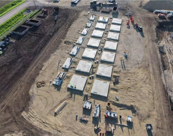  Concrete pads complete for Phase 1 BESS.