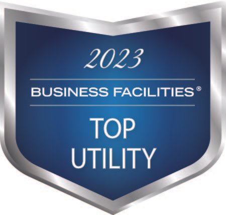 Business Facilities Top Utility Badge 2023