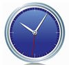 blue clock