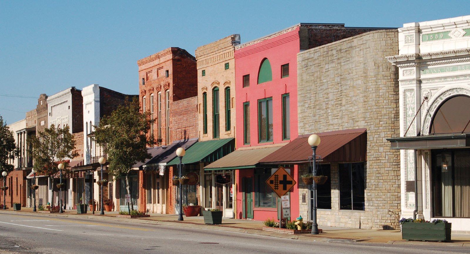 a small town main street